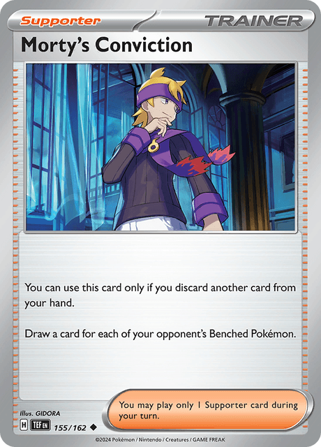 Morty's Conviction 155/162 Reverse Holofoil/Uncommon