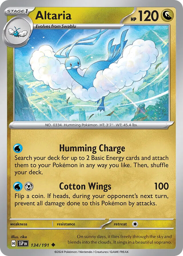 Altaria 134/191 Normal/Uncommon