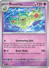 Reuniclus 072/162 Normal/Uncommon