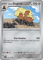 Alolan Dugtrio 123/191 Reverse Holofoil/Uncommon