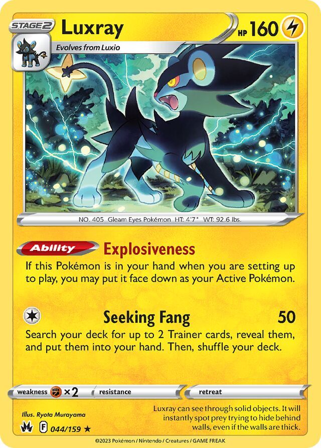 Luxray 044/159 Reverse Holofoil/Rare