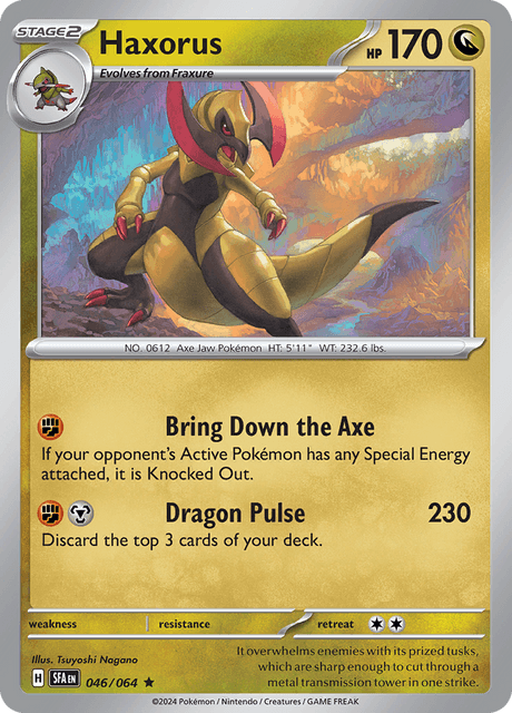 Haxorus 046/064 Holofoil/Rare