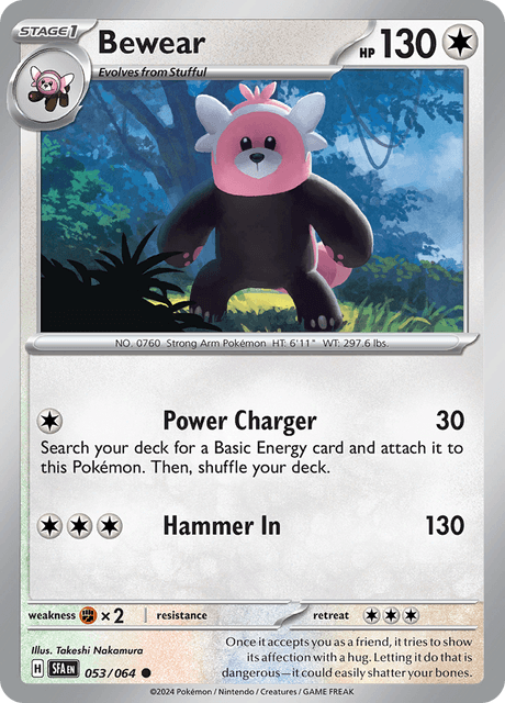Bewear 053/064 Reverse Holofoil/Common