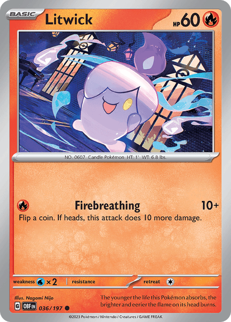 Litwick 036/197 Reverse Holofoil/Common