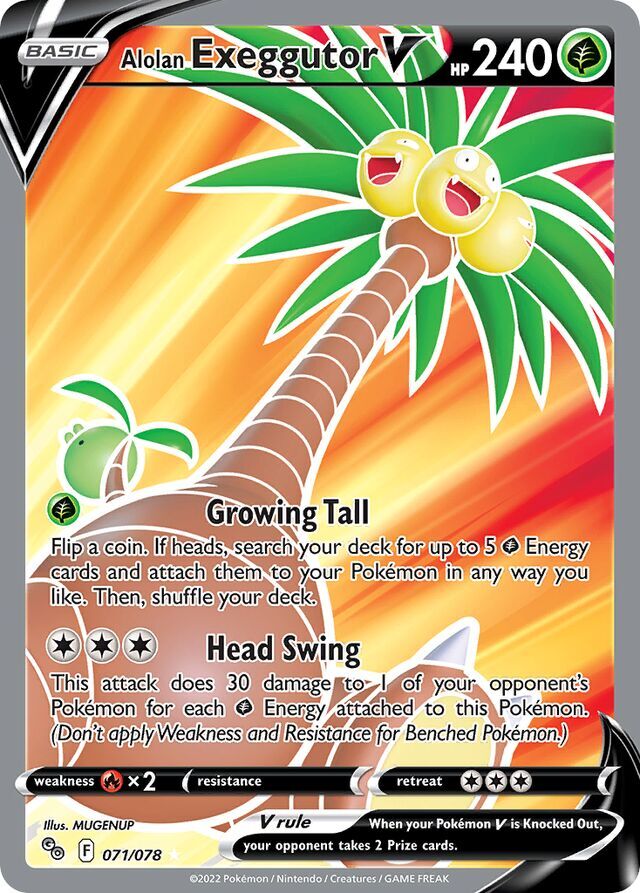Alolan Exeggutor V 071/078 Full Art/Ultra Rare
