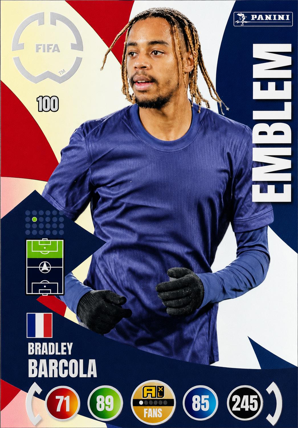 Bradley Barcola #100 Emblem