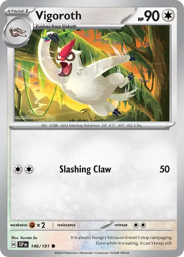 Vigoroth 146/191 Reverse Holofoil/Common