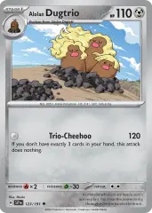 Alolan Dugtrio 123/191 Normal/Uncommon