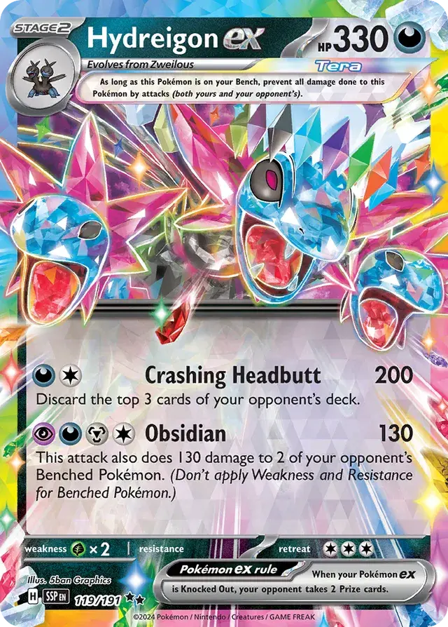 Hydreigon ex 119/191 Holofoil/Double Rare
