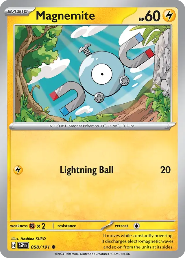 Magnemite 058/191 Reverse Holofoil/Common