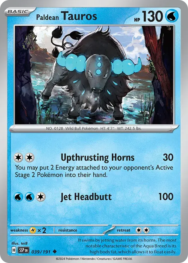Paldean Tauros 039/191 Normal/Uncommon