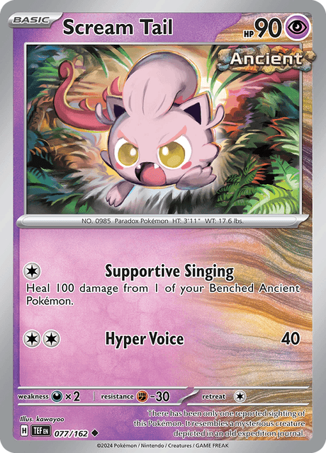 Scream Tail 077/162 Reverse Holofoil/Uncommon