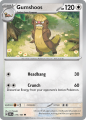 Gumshoos 177/197 Normal/Uncommon