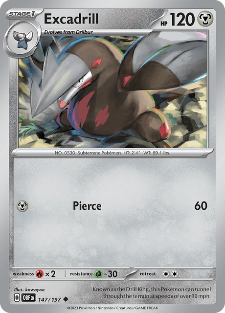 Excadrill 147/197 Normal/Uncommon