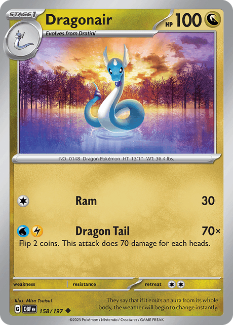 Dragonair 158/197 Reverse Holofoil/Uncommon