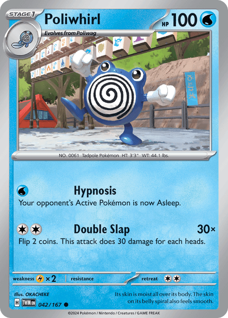 Poliwhirl 042/167 Reverse Holofoil/Common