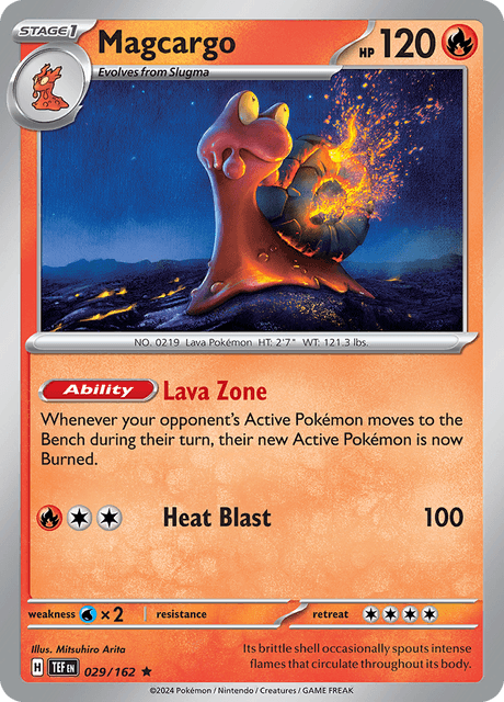 Magcargo 029/162 Holofoil/Rare