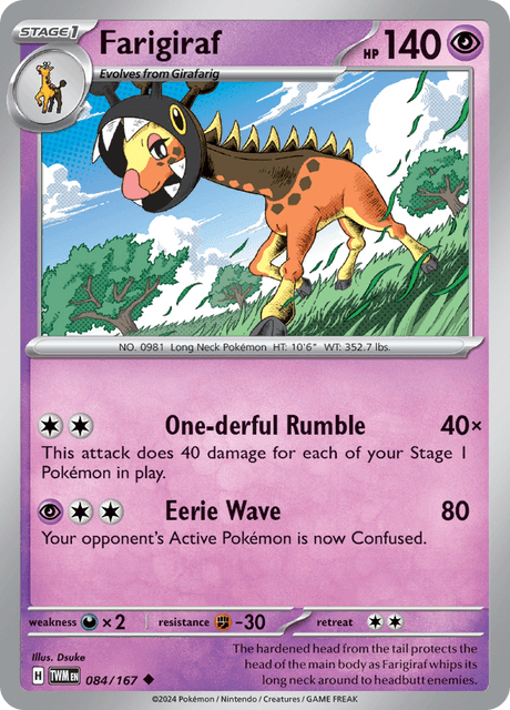 Farigiraf 084/167 Normal/Uncommon