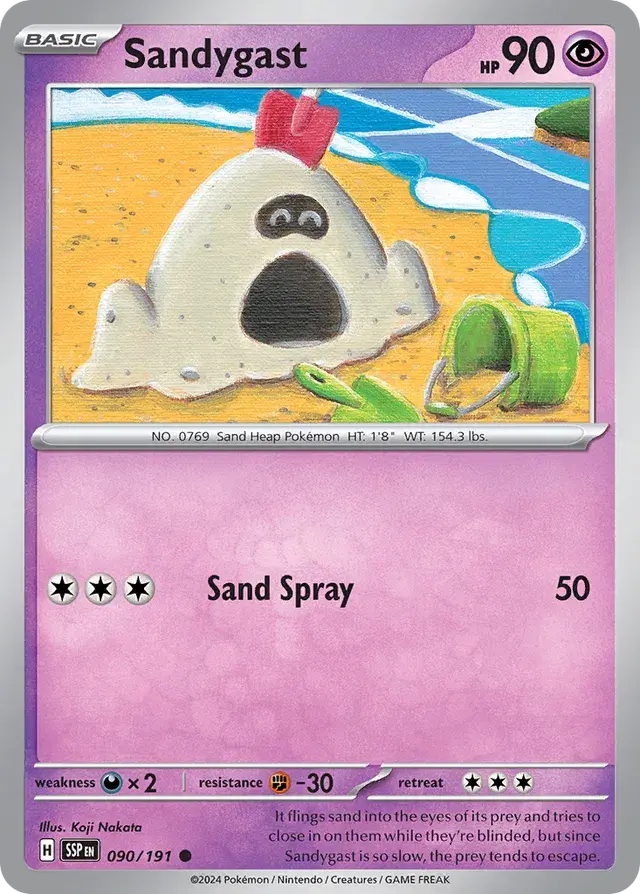 Sandygast 090/191 Reverse Holofoil/Common