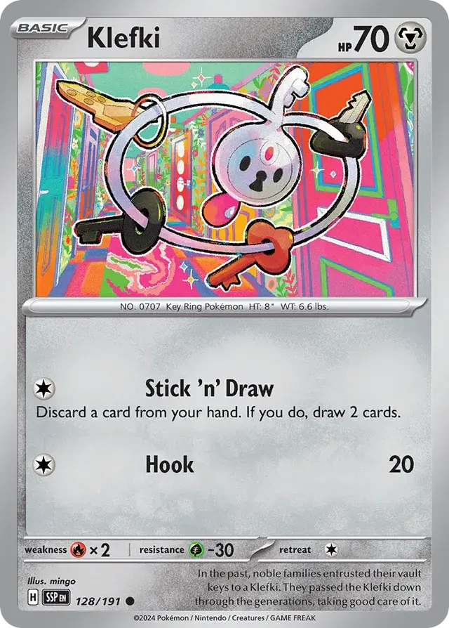 Klefki 128/191 Reverse Holofoil/Common