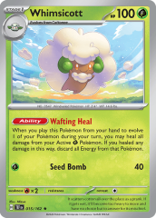 Whimsicott 015/162 Holofoil/Rare