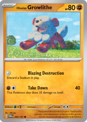 Hisuian Growlithe 099/167 Reverse Holofoil/Common