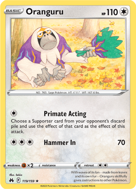 Oranguru 119/159 Normal/Rare