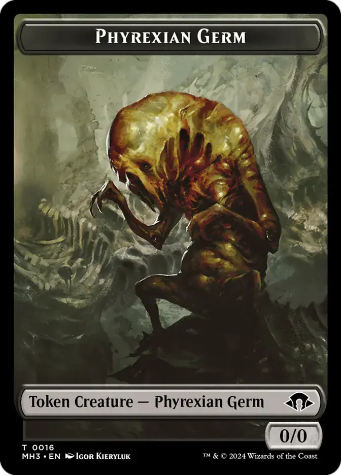Phyrexian Germ // Treasure Double-Sided Token (Holo)
