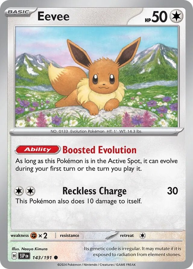 Eevee 143/191 Reverse Holofoil/Common