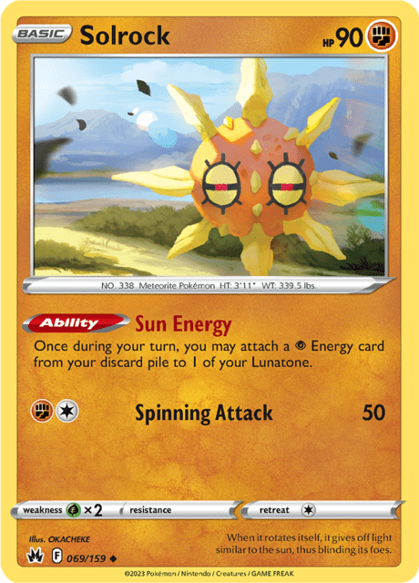 Solrock 069/159 Normal/Uncommon