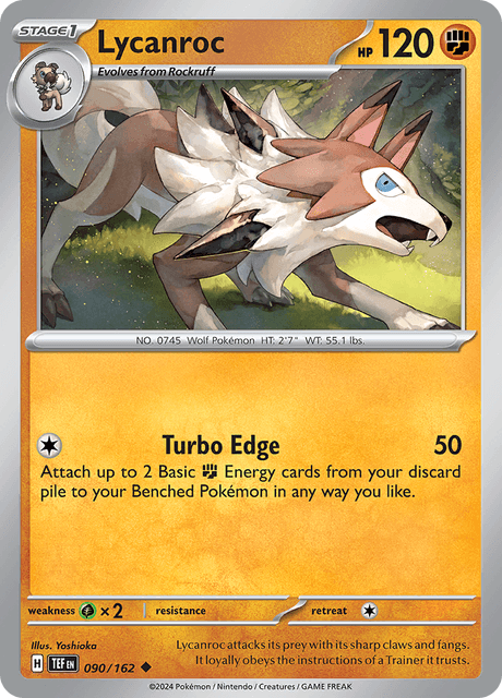 Lycanroc 090/162 Normal/Uncommon
