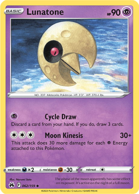 Lunatone 062/159 Normal/Uncommon