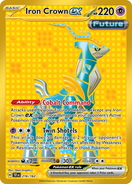 Iron Crown ex 216/162 Holofoil/Hyper Rare