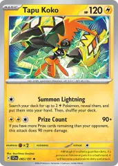 Tapu Koko 065/191 Holofoil/Rare