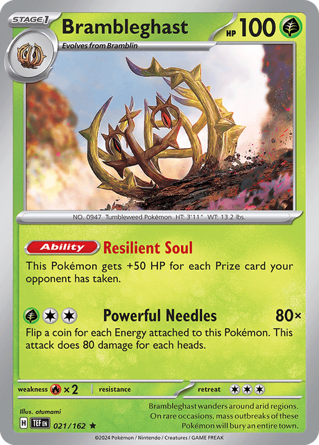 Brambleghast 021/162 Holofoil/Rare