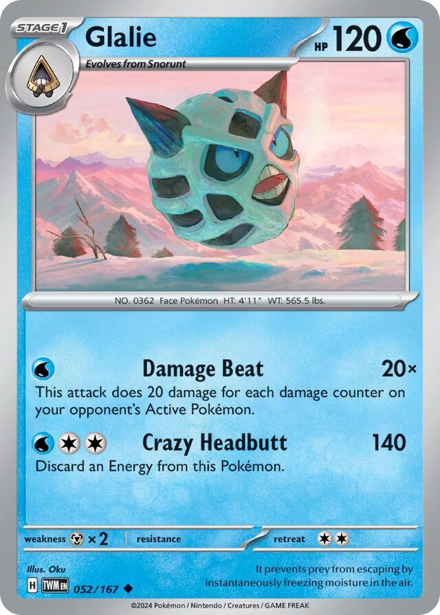 Glalie 052/167 Normal/Uncommon﻿