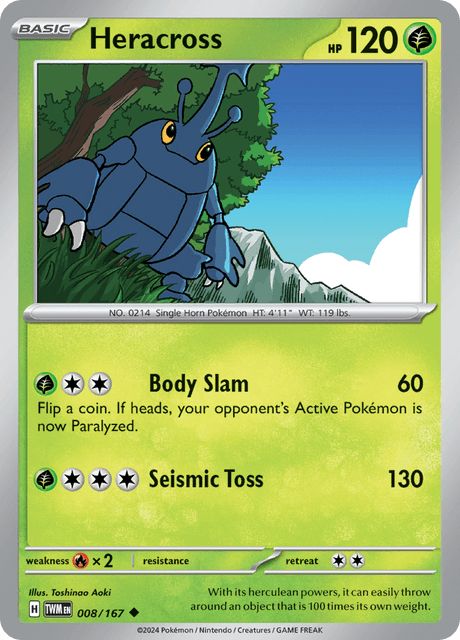 Heracross 008/167 Normal/Uncommon