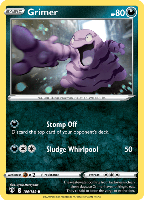 Grimer 100/189 Normal/Common